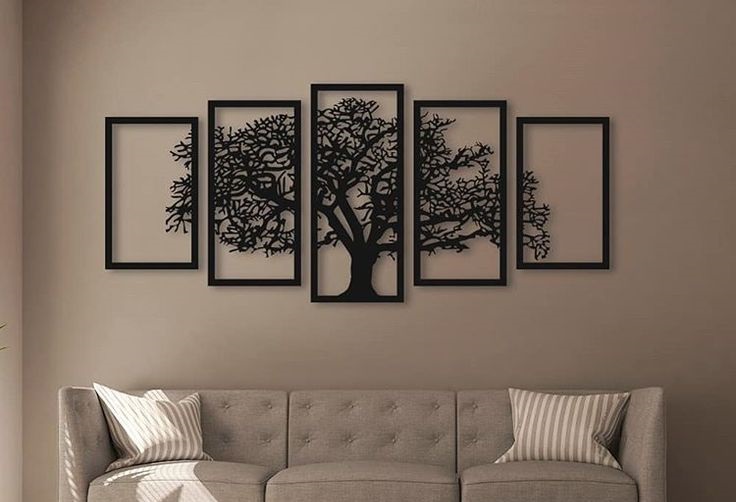 EV VEYA OFİS İÇİN TASARLANMIŞ METAL 5Li AĞAÇ DESENLİ  BÜYÜK TABLO