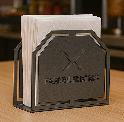 LOKANTA VE CAFELERE ÖZEL İSİM VE LOGOLU ÖRNEK PEÇETELİK 3